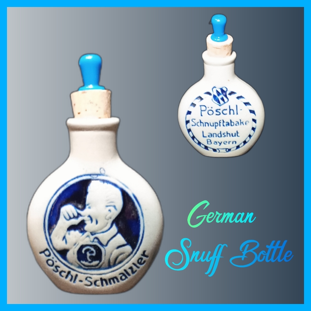 Vintage German Snuff Bottle
